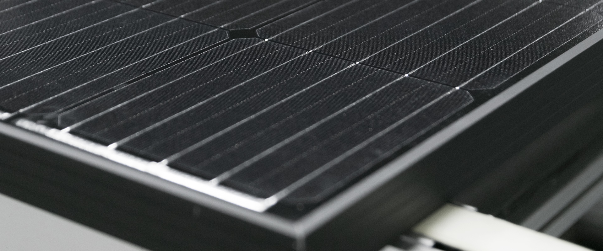 Close-up of modern solar panel cells